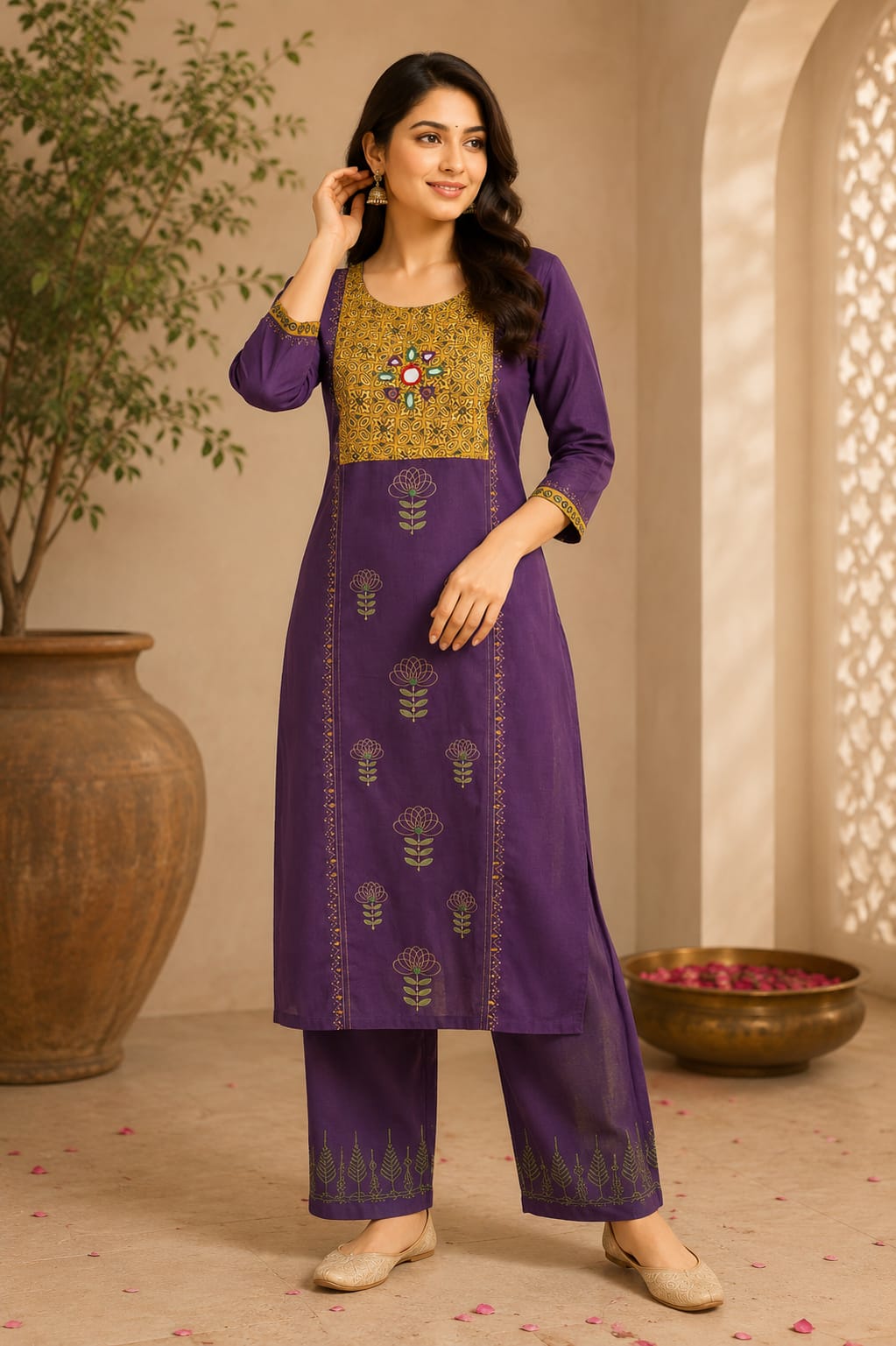 Purple Ajrakh